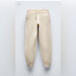 ZARA KNIT JOGGER PANTS SIZE SMALL